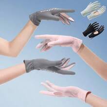 1 Pair Sun Gloves For Women UV Protection Summer Driving Gloves Full Finger Touchscreen Non Slip Gloves