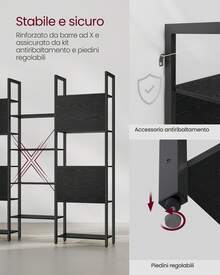 Bookcases - สีดำ - ดู 4