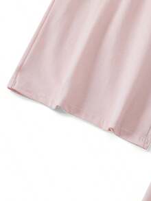 Women Fold Over Yoga Pants Low Rise Solid Color Stretch Casual Straight Wide Leg Palazzo Pants Loose Fit Comfy Flared Leggings Gym Lounge Pants Bootcut Bell Bottoms Baggy Sweatpants Teen Girl Back To School Bottoms Y2k Streetwear - 淺粉色 - 查看 6