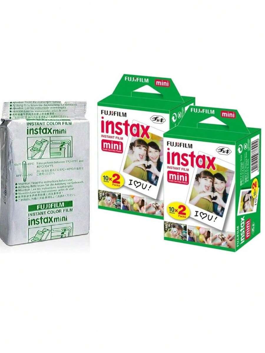 Fujifilm Instax Mini Instant Camera Film For Mini Instant Cameras Capture Memories Anytime Anywhere With Sunshine Photo Microfiber Cleaning Cloth 5 Pack (Total 50 Sheets) - 50 Sheets - View 1