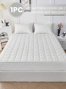 1件装防水加厚绗缝床笠，床上用品，床单，床垫罩，柔软舒适，亲肤床垫保护套，适用于大号、特大号、单人床等各种尺寸，柔软的床垫保护套和床垫垫层，防尘，完美的节日礼物，可机洗