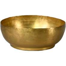 Elegant Brass Decorative Bowl Perfect For Potpourri And Entryway Décor 2.75 Tall And 7.5 Diameter - Vàng - Xem 1