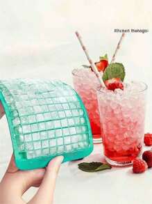 1 Small Square 160 Grid Silicone Ice Cube Tray, With Good Cold Resistance And Durability, Ice Mold, Pudding Mold, Suitable For Home, Bar, And Other Places, Easy To Use, .