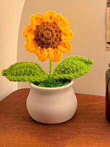 2PCS Thank You Gift, Emotional Sunflower Support Crochet, Handmade Crochet Sunflower, Appreciation Gifts, Never Forget The Difference You Make Gifts For Mothers Day Birthday, Retirement Appreciation Gifts For Coworkers Boss Mom Teacher Mentor Nurse, 1PC