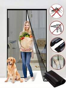 1PC 210cm Anti-Mosquito Net Summer Automatic Closing Magnetic Mosquito Net Invisible Door Mesh Anti Bug Fly Partition Curtain - Multicolor - View 13