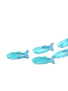 10/20 piezas Mini figuras de resina de tiburón, pequeñas esculturas de arte con diseño de lunares, adecuadas para acuarios y decoración de paisajes en miniatura, decoración del hogar, azul con diseño de lunares, regalos de Pascua
