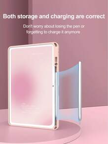 The Beautiful And Cute Pink Color-Coated Letter Double-Sided Acrylic Transparent Crystal Back Cover Is Shockproof. It Is Suitable For IPad 7th, 8th (10.2 Inches) And 10th Generation Protective Cases. It Has A Built-In Pen Slot And Supports Sleep And Wake Functions. It Is A Holiday Gift And A New Year Gift.