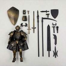 1pc- Medieval Knights Legion, Full Body Multi-Jointed Movable Figure, Armor Mech Warrior SamuraiLegion Building Block Action Figure For GamerEnthusiasts,Multiple Stvles To Choose From. Comes WithComplete Weapon Set.It Is A Great Gift For DesktopDecoration.Suitable For Home And Office Decoration.Holiday Gift - Multicolor - View 4