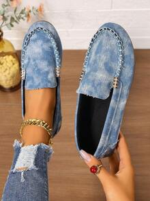2025 New Bohemian Style Women's Slip-On Casual Loafers, Breathable & Versatile Fashion Sneakers