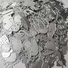 10pcs/20pcs Random Metal Cutting Dies, Small Size DIY Paper Card Craft Cutting Mold, Carbon Steel Mold For Scrapbooking, Greeting Cards, Embossing, Home Decor Projects