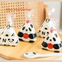 1 Set/50pcs Rice Ball Wrapping Bag, Cute Cartoon Triangle Sushi Bag, Bento Accessory And Sushi Making Mold