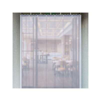 7X PVC Strip Curtain Plastic Soft Freezer Room Door Curtain Kit Hanging 18cm X2m Chiller Strip Door Curtain