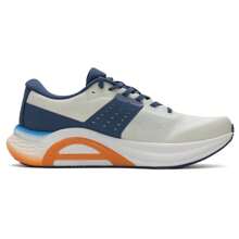 XTEP أحذية الجري للرجال 2000 كم 3.0 بلس، من نسيج مبطن مريح للقدم، أبيض بحري/أزرق رملي