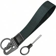 Universal Wrist Key Lanyard| Hands-Free Anti-Loss Strap, Adjustable & Unisex For Sports, Work & Outdoors - 墨綠色 - 查看 1