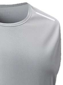 Men's Sleeveless Quick-Dry T-Shirt, Basketball Training Fitness Top Singlet, Summer - Grey - View 4