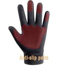 Guantes térmicos de invierno a prueba de agua y viento, con pantalla táctil, antideslizantes y con calefacción para mantener las manos calientes para senderismo, conducción, running y ciclismo