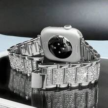 Bling Strap For Apple Watch Band Series 10 46mm 42mm 9 8 7 45mm 41mm Se 6 5 4 44mm 40mm 3 42mm 38mm Strap Metal Bracelet - S10-42 41 40 38mm - View 3