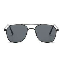 1 件男士金属几何桥时尚眼镜 - 黑色 - 查看 2