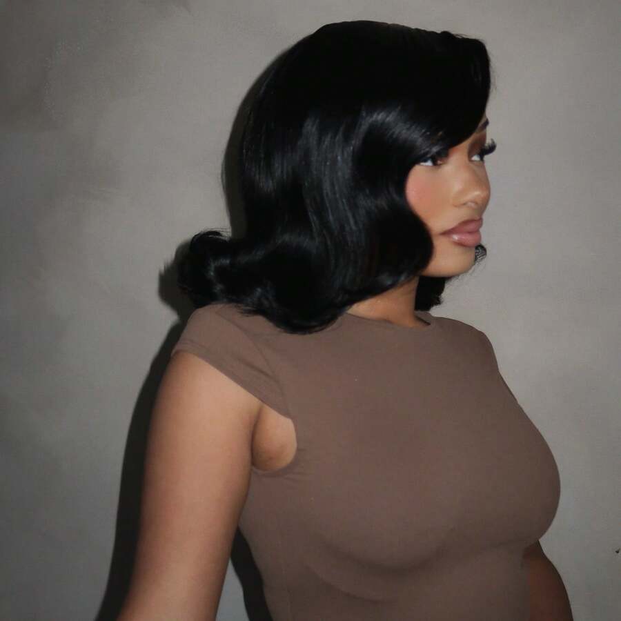 Short Bob Wigs Human Hair 13x6 Lace Front Wigs Human Hair Pre Plucked Wigs For Black Women Short Glueless Wig Body Wave Lace Front Human Hair Wig Beginners Friendly 250% Density - Natural Black - 查看 1