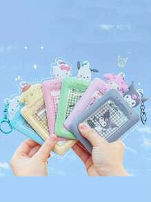Sanrio 1 pièce Porte-carte d'identité photo Sanrio hello kitty, Mélodie, Kulomi, papeterie étudiante, porte-ticket de cantine, porte-abonnement, porte-clés