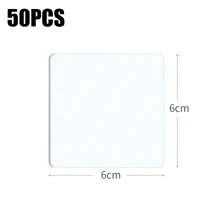 10-100PCS Strong Nano Double-Sided Tape Waterproof Square Transparent Traceless Wall Stickers For Wall Hanging, DIY Craft Home Office, Decoration, Household Necessities Holiday Gifts
