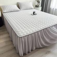 Cooling Mattress Pads - Medium Gray-bed Skirt Latex Mat - View 10