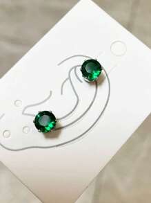 Hypoallergenic Fake Diamond Ear Cuff Earrings Studs Ear Clips For Women Men CZ Clip On Earrings Stainless Steel Non Pierced Earring Jewelry