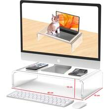 展示架 电脑增高架 电脑支架 显示器支架 增高架 办公电脑支架 键盘腕垫 显示器增高架 电脑增高支架 电脑底座 亚克力显示器支架 增高架 亚克力笔记本电脑支架
