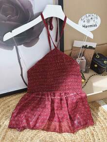 Women T-Shirts - Burgundy - View 3