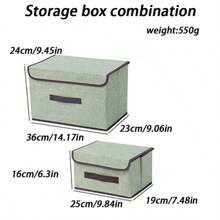 1 pezzo Scatola di storage pieghevole per casa con coperchio, contenitore di archiviazione file multi-funzionale con zip doppia, scatola di storage per vestiti in tessuto Oxford stile cassetto, per jeans, maglioni, decorazione autunnale, decorazione festiva, decorazione per la stanza, decorazione da camera da letto, decorazione per armadio