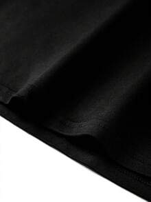 Men's Casual Seagull Print Short Sleeve T-Shirt, Summer - Black - View 4