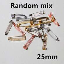 50 件 15-40 毫米胸针夹底座别针胸针设置空白底座适用于 DIY 珠宝制作用品 - brooch base - 查看 25