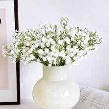 1 PIEZA/3 PIEZAS/6 PIEZAS/12 PIEZAS Flor artificial de Gypsophila con múltiples ramas, Bouquet falso de Paniculata de 28 cm apto para decoración de boda, decoración del Día de San Valentín, decoración de cumpleaños, decoración de aniversario, decoración del hogar, decoración de mesa, decoración de dormitorio y baño, decoración de escritorio, decoración de otoño, decoración de otoño, decoración de mesa, decoración de maceta de plantas - Multicolor - Ver 3