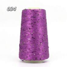 50g Hilo de lentejuelas brillante para tejer a mano, manualidades DIY, ropa, bolsos, sombreros y talla grande