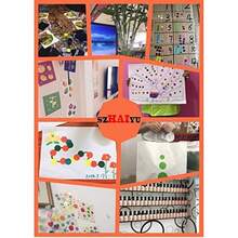 圆形贴纸标签，19mm彩色圆点贴纸16张日历宣传册办公贴纸，文具（多色）， - 彩色 - 查看 4