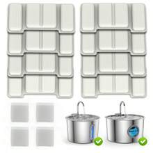 PETSIN 74oz/2.2L、108oz/3.2L 猫用饮水器，不锈钢自动宠物饮水器，适用于猫和狗，金属猫狗饮水器碗，带水龙头水位窗口，超静音泵，宠物饮水器，静音水碗分配器，猫用饮水器，易于清洁和安装，漂亮的水龙头设计，优秀的过滤系统