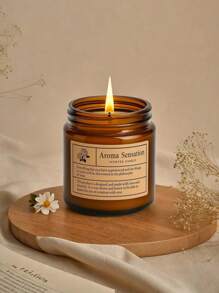 1 件秋季礼物玻璃罐香薰蜡烛 - 大豆蜡烛 | 棕色女士家居装饰、生日婚礼派对礼物。 - 罐裝的蠟 - 查看 8