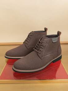 Fashionable, Versatile, Comfortable Suede Leather Boots For Teenagers, Breathable Lining Design Suitable For Outdoor, Business, Office, Travel, - Multicolor - View 15