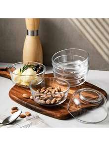 8 Oz Glass Bowls Set(6 Pack),Small For Kitchen,Dessert For Ice Cream,Snack , Side Dishes, Serving For Dipping, Prep - 8盎司6包 - 查看 3