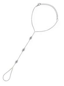 1 Stück Edelstahl Klee Armreif mit Strass für Frauen, Luxus Modeschmuck geeignet für Bankette, Dates, Partys, täglichen Gebrauch
