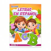 16-seitiges spanisches Malbuch und Schreibheft, mit Training zur Erkennung und zum Nachspuren von Groß- und Kleinbuchstaben. Erlernen Sie Kindergarten-Buchstaben A-Z durch Malaktivitäten, um die Buchstabenerinnerung und die Hand-Augen-Koordination zu verbessern. Schulmaterial, Geburtstagsgeschenke, Weihnachten, Neujahr.