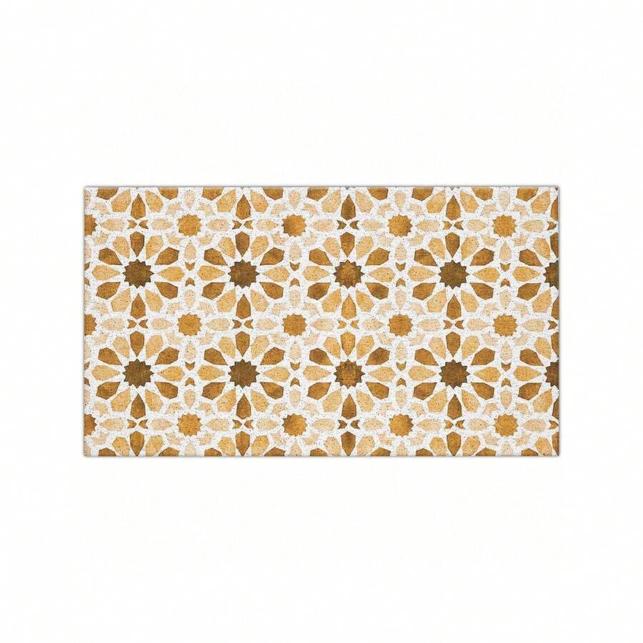 Floral Boho Welcome Door Mats Doormat Outdoor Indoor Entrance, Indoor Door Mats For Entryway, Entrance Door Mat, Non-Slip Rubber Backing Doormat Low Profile Welcome Door Mat For Entryway Indoor Outdoor Rug For Front Door, Entrance, Kitchen,Yard-16"X24", 18"X30" - trái cam - Xem 1