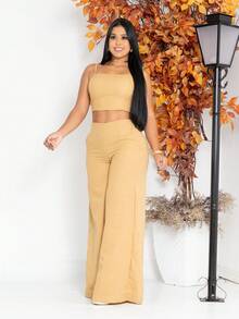 Simple Casual Elegant Pocket Set Women's Birthday Party Spring Set - Beige - View 3
