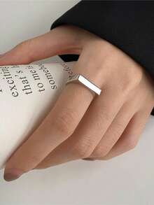 Customized Personalized Name Rapper Style Heart Lace Flower Carved Ring, Father's Day Mother's Day Valentine's Day Birthday Anniversary Gift, Christmas Graduation Family High-End Present For Friends Classmates Silver, Gold Stylish