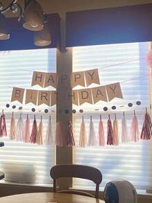 20pcs Party Background Decor Paper Tassel Fringes, Party Decorations Tassel Atmosphere Accessories, Suitable For Birthday Party, Wedding, Gender Reveal