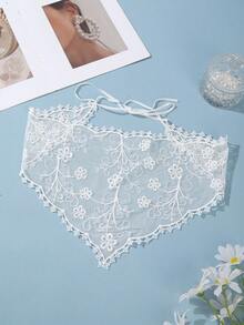 1 件套发巾，头巾，复古蕾丝针织女士头带，女孩头巾，秋冬女士头饰，适合度假装扮 - 彩色 - 查看 16