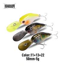 Kingdom Crazy Crankbaits Slow Sinking Fishing Lures Mini Minnow Swing Small Cranks Hard Baits 5g 50mmm Wobblers Fishing Tackle 1pc 2pcs 3pcs 6pcs