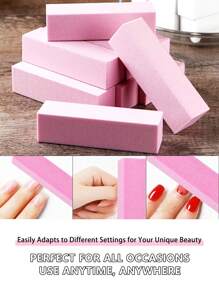 10/6/2 件指甲抛光块,适用于水晶甲和天然甲,4 面打磨抛光块,适用于凝胶甲,指甲油抛光锉刀套装,专业美甲抛光机抛光块,散装中粗砂