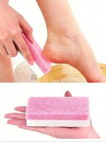 1/4 chiếc Đá bọt tẩy tế bào chết cho chân, Dụng cụ tẩy tế bào chết cho chân, Miếng chà chân cho tiệm, Tấm chà xát, Dụng cụ tẩy tế bào chết cho chân dành cho nam và nữ, Dụng cụ chà chân hai mặt, Dung nham núi lửa để loại bỏ da chết, Tẩy tế bào chết cho chân, Loại bỏ vết chai cho tay và cơ thể, Dùng cho dụng cụ vệ sinh và chăm sóc cá nhân trong gia đình (Màu hồng) - Hồng - Xem 2