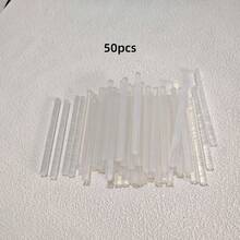 10 piezas/30 piezas/50 piezas/100 piezas Barras de pegamento termofusible transparentes, adhesivo para manualidades DIY, adecuado para pistola de pegamento, uso en oficina y hogar, barras de pegamento termofusible industrial